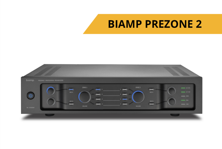 BIAMP PREZONE2 voor omroep- en muziekinstallatie bij S.V. Terwolde