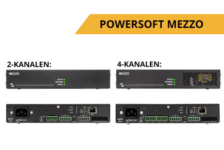 POWERSOFT MEZZO voor omroep- en muziekinstallatie bij S.V. Terwolde